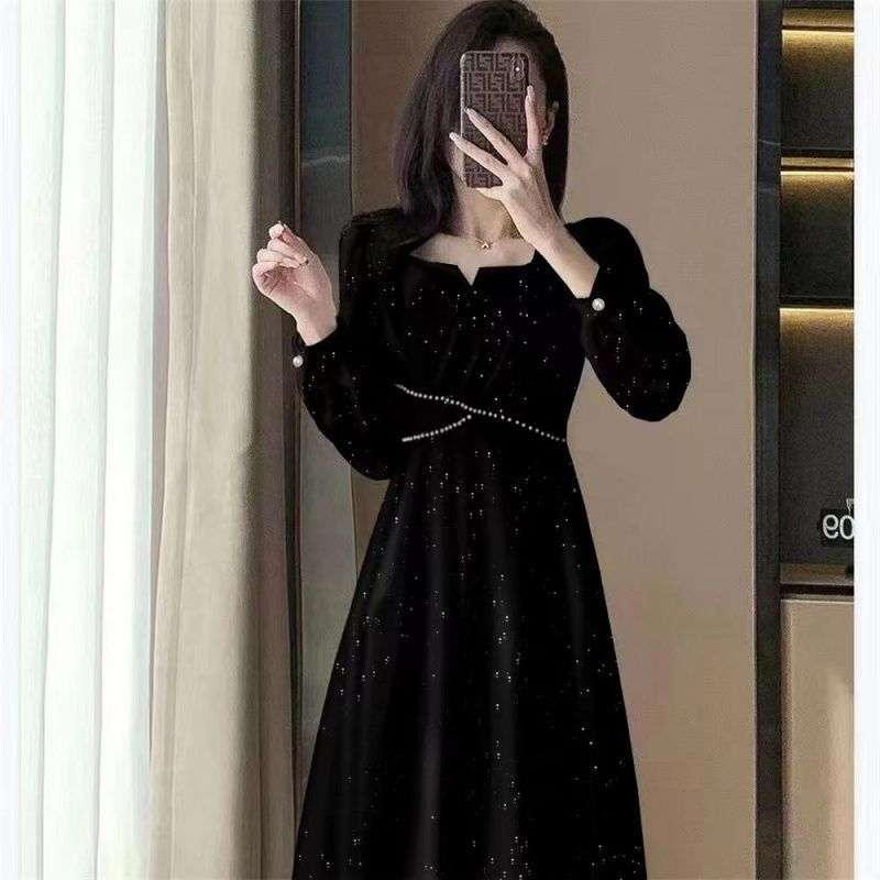 ロングドレス きらめきシンプルエレガントドレス