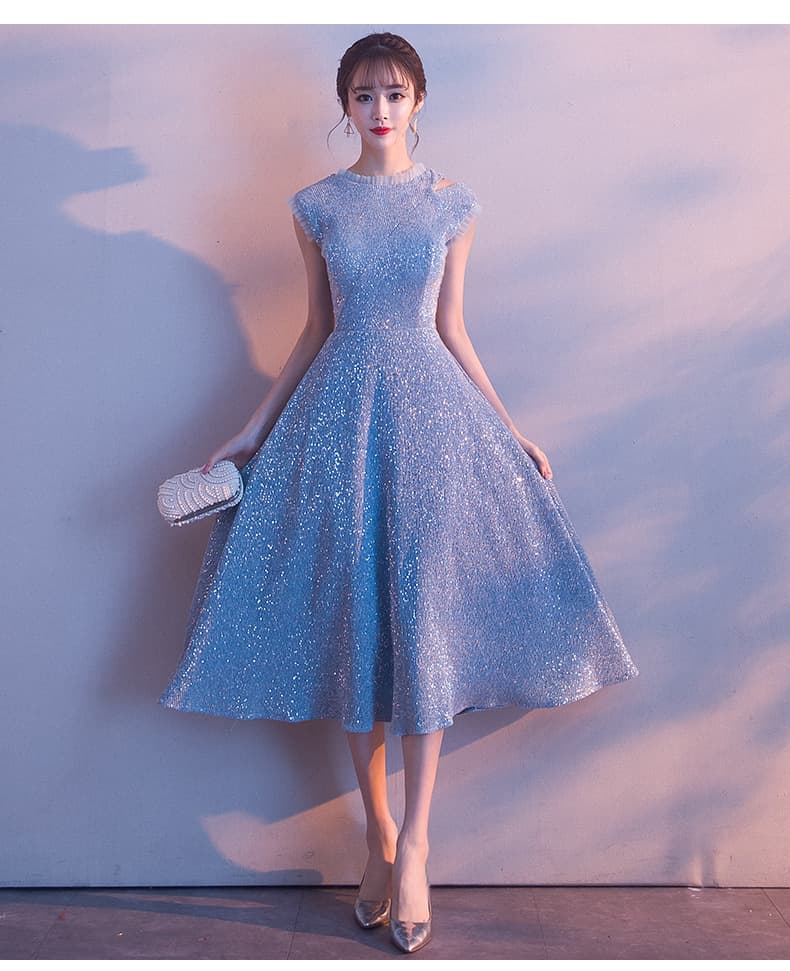 ロングドレス キラめき優美シルエットドレス