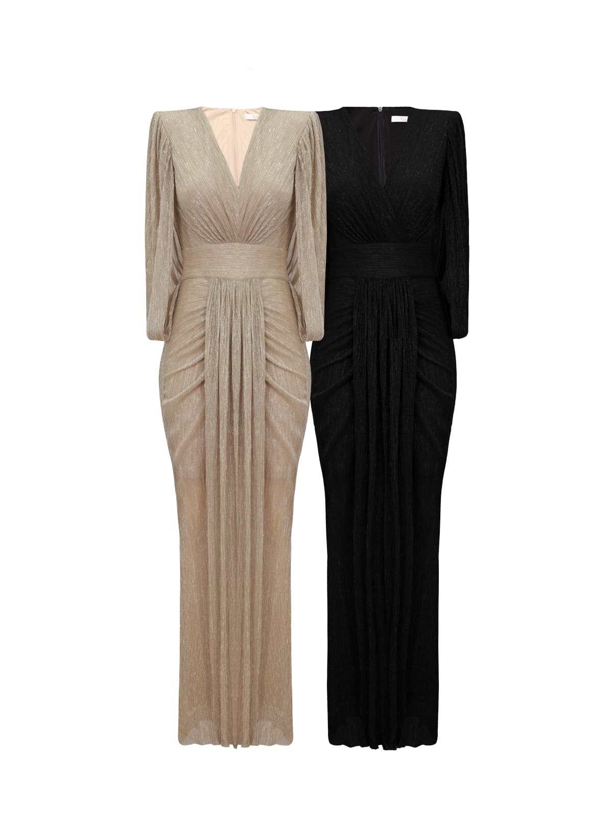 ロングドレス 優美なケープスリーブマーマイドドレス