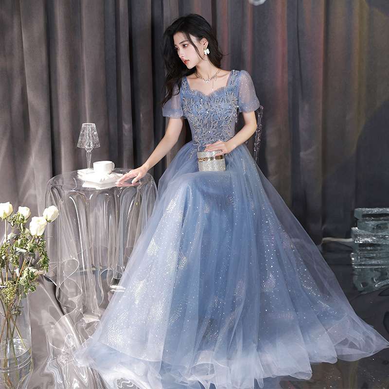 キラめき美姫のチュールロングドレス