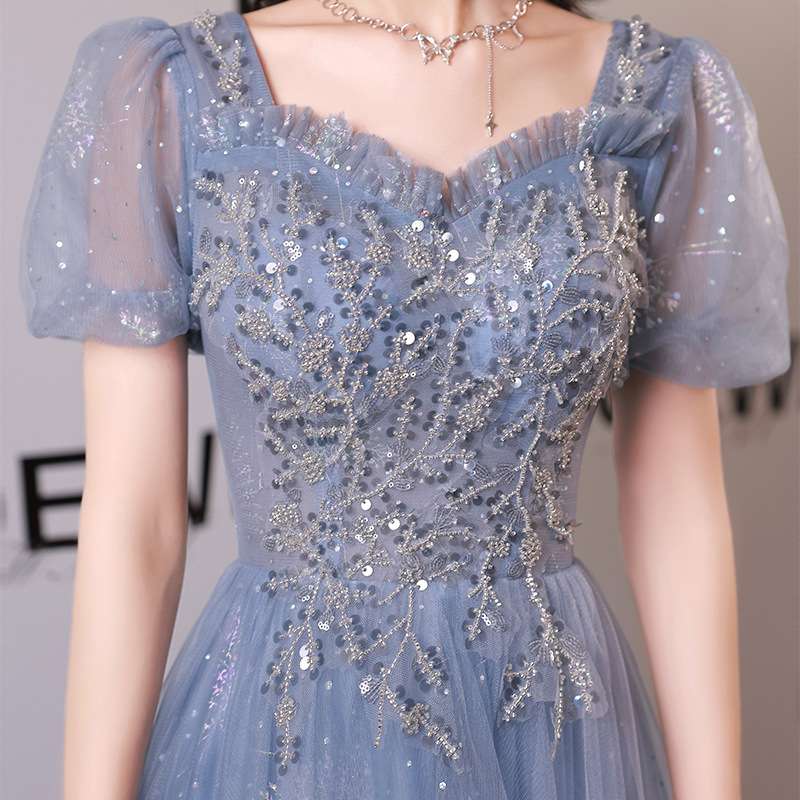 キラめき美姫のチュールロングドレス