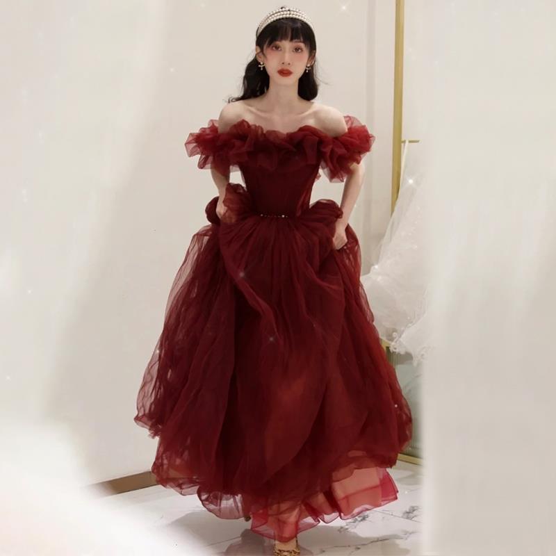 ロングドレス キラキラ輝く姫様スタイルドレス